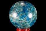 Bright Blue Apatite Sphere - Madagascar #78725-1